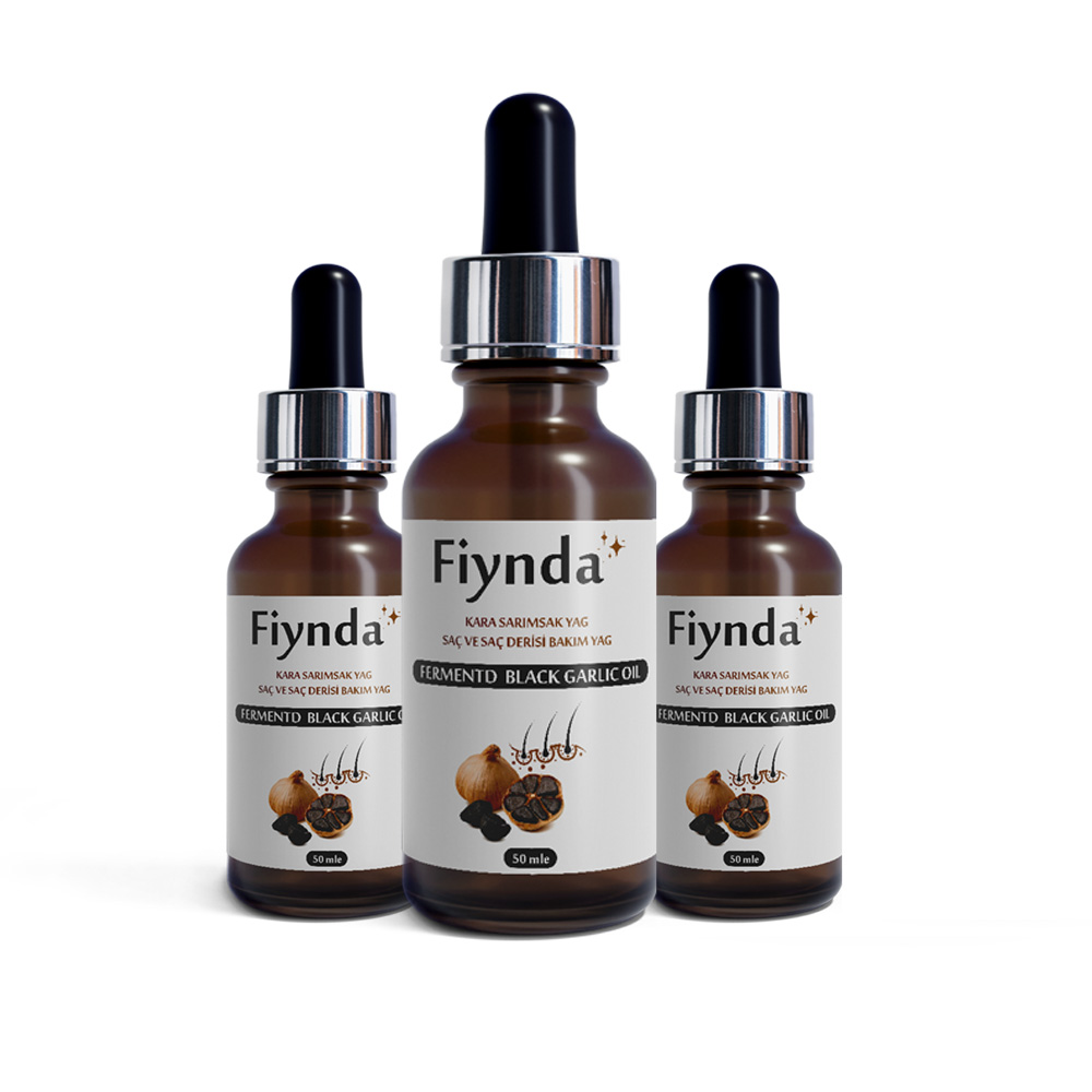 باقة زيت الثوم الاسود الاصلي | 3 عبوات