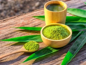 كبسولات وحبوب شاي الماتشا الأخضر