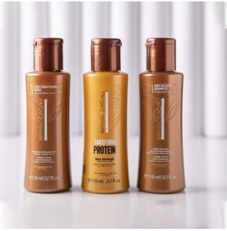 مجموعة بروتين الشعر البرازيلي لفرد الشعر 110مل*3