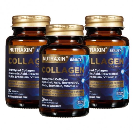 3 علب حبوب جولد كولاجين Nutraxin Gold Collagen