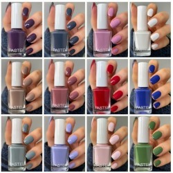 مجموعة مناكير ماركة باستيل الأصلية 12 لون